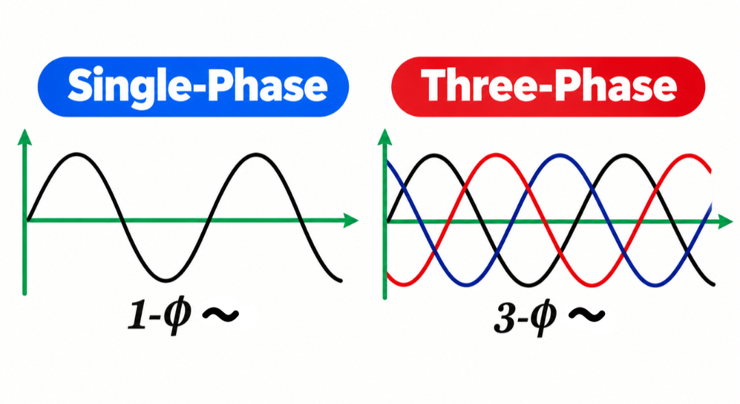 Single-Phase and Three-Phase Power Explained